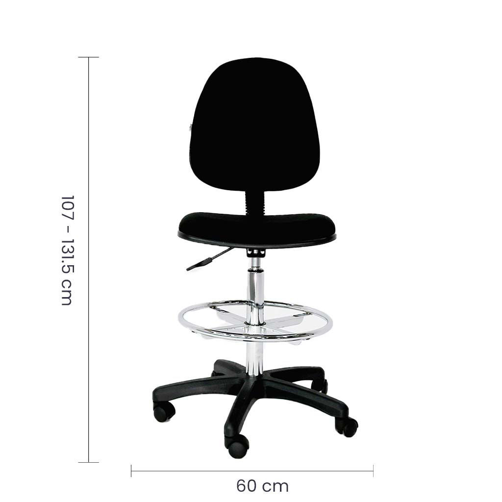 SILLA CAJERO NEGRA OS-004NE CODIGO: 3682 - Imagen 3