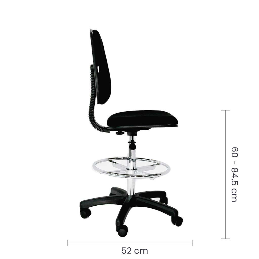 SILLA CAJERO NEGRA OS-004NE CODIGO: 3682 - Imagen 2