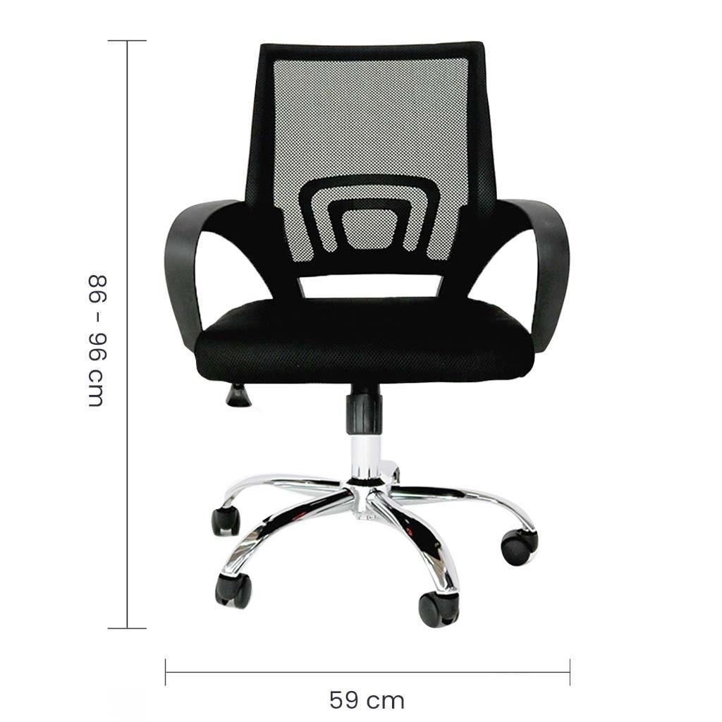 SILLA SEMI-EJECUTIVA MALLA NEGRA OS-2117 CODIGO: 9609 - Imagen 3