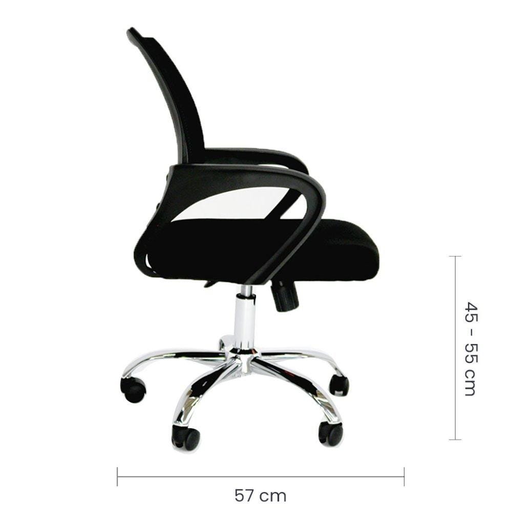 SILLA SEMI-EJECUTIVA MALLA NEGRA OS-2117 CODIGO: 9609 - Imagen 2