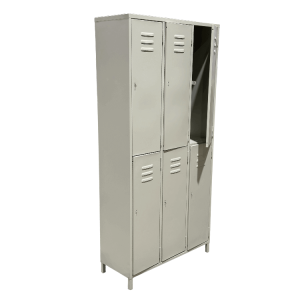 LOCKER 6 COMPARTIMIENTOS  190CM X 90CM X 36CM 35-EXP-5006-BEIGE- CODIGO: 10968