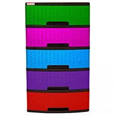 GAVETERO CLASICO RATAM 5 NIV  MULTICOLOR- PLASTIMAS COD:6520