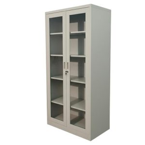 ARMARIO 2 PUERTAS C/VIDRIO BEIGE OM-9077 CODIGO: 16240