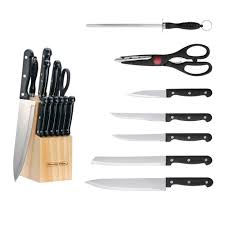 CUCHILLOS 13 PZ BASE DE MADERA 13-1009 PDA603 COD:15794 - Imagen 2