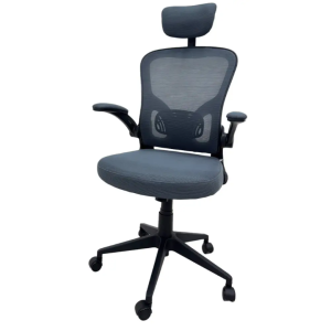 SILLA SEMI-EJECUTIVA MALLA GRIS OS-2195 CODIGO: 15605