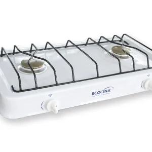 COCINA DE GAS PLANTILLA PAGA  2X INOX FOSET 45411  COD:14389