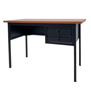 ESCRITORIO 2 GAVETAS NEGRO OM-9059 CODIGO: 15211