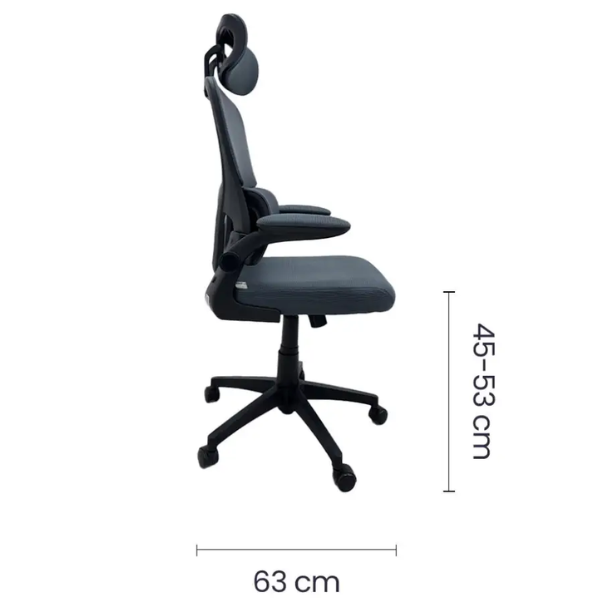 SILLLA EJECUTIVA MALLA GRIS OS-2193 CODIGO: 16119 - Imagen 3