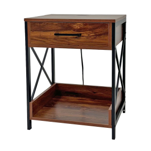 MESA ESQUINERA 48CM X 40CM X 60CM ME-595 CON TOMACORRIENTE CODIGO:16116