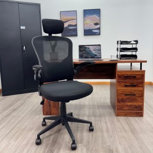 SILLA SIMI-EJECUTIVA MALLA NEGRA OS-2194 CODIGO: 15606