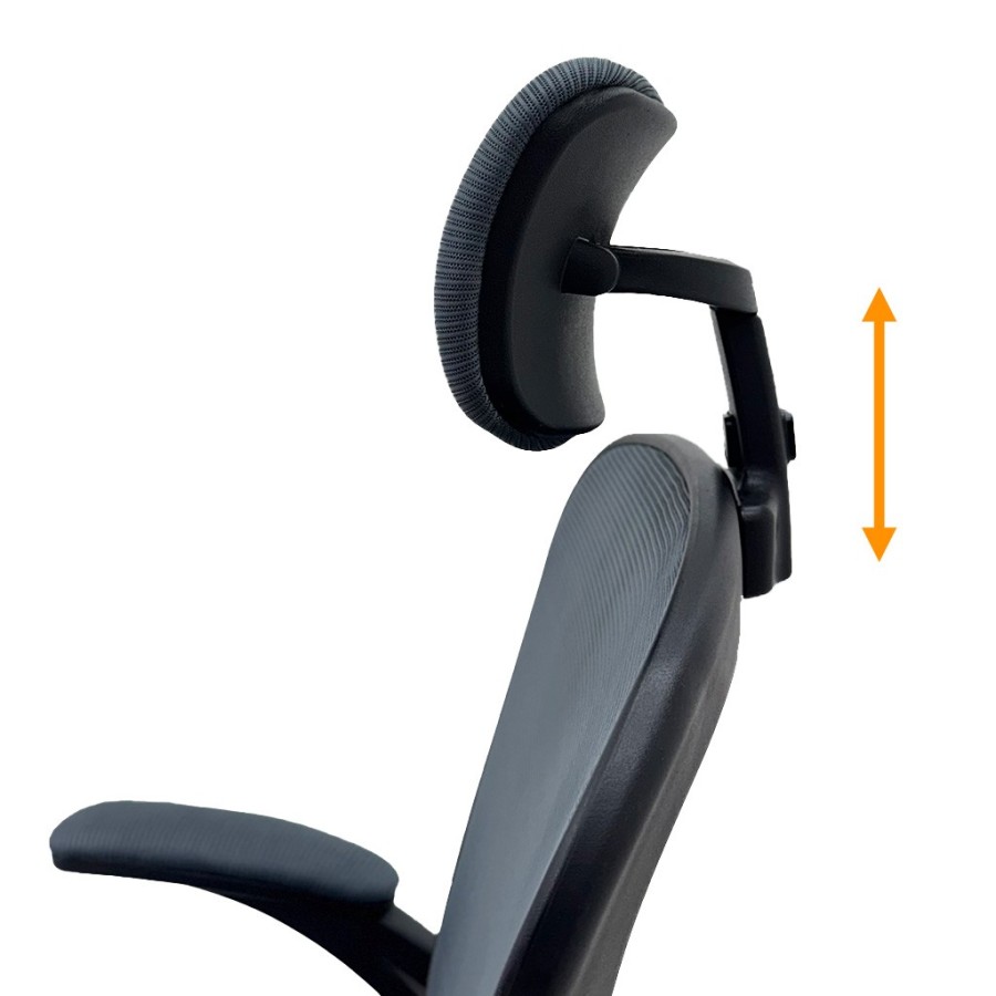 SILLA SIMI-EJECUTIVA MALLA NEGRA OS-2194 CODIGO: 15606 - Imagen 6