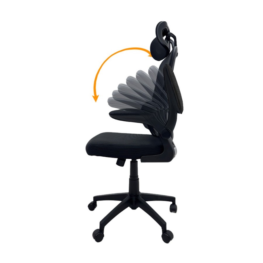 SILLA SIMI-EJECUTIVA MALLA NEGRA OS-2194 CODIGO: 15606 - Imagen 4