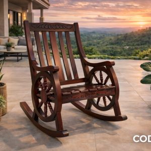 SILLA MECEDORA MADERA CARRETA COD:3796