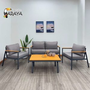 JUEGO DE SALA 2+1+1 MESA TAUKA EX-7186 COD: 16476